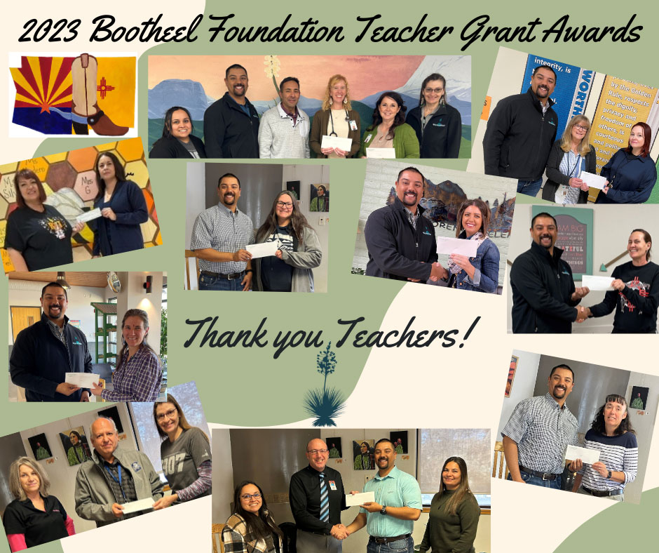 NM Teachers 2023 Bootheel Foundation Teacher Grant Awards. Thank you teachers!