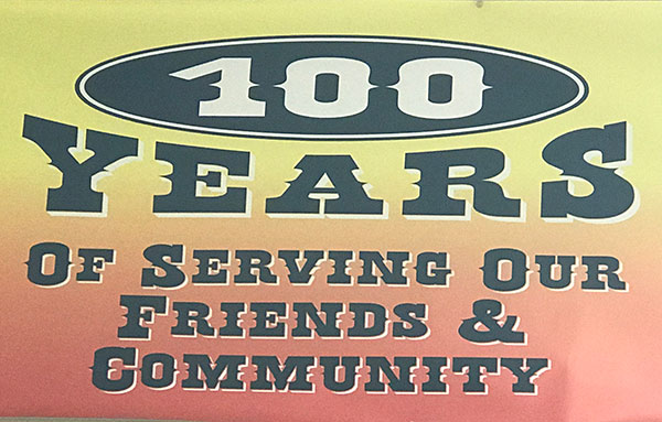 100 years of Serving Our Friends & Community banner graphic